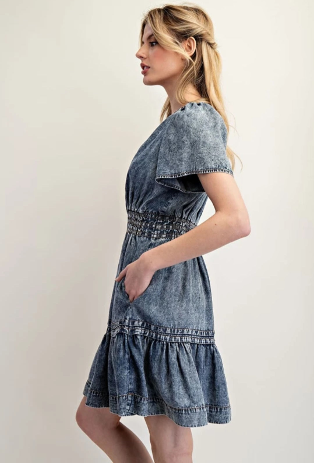 Harper Denim Mini Dress