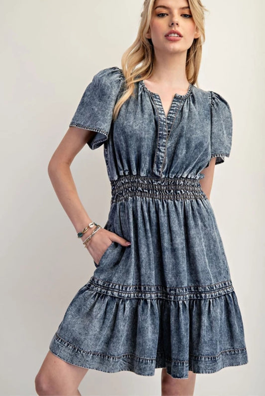 Harper Denim Mini Dress