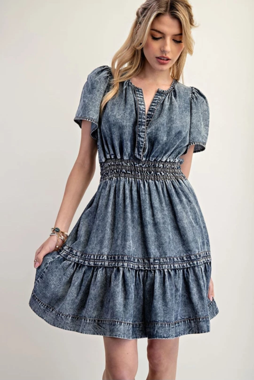 Harper Denim Mini Dress
